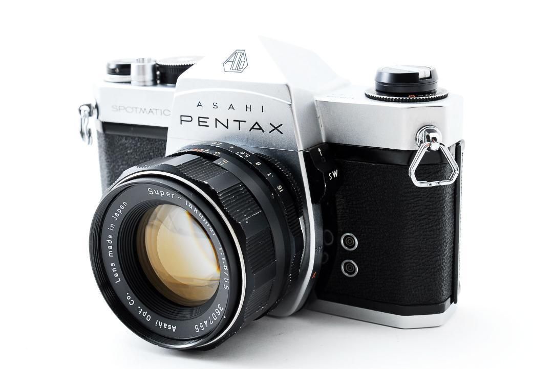 PENTAX SP フィルム一眼 Takumar 55mm F1.8 S052レンズ - フィルムカメラ