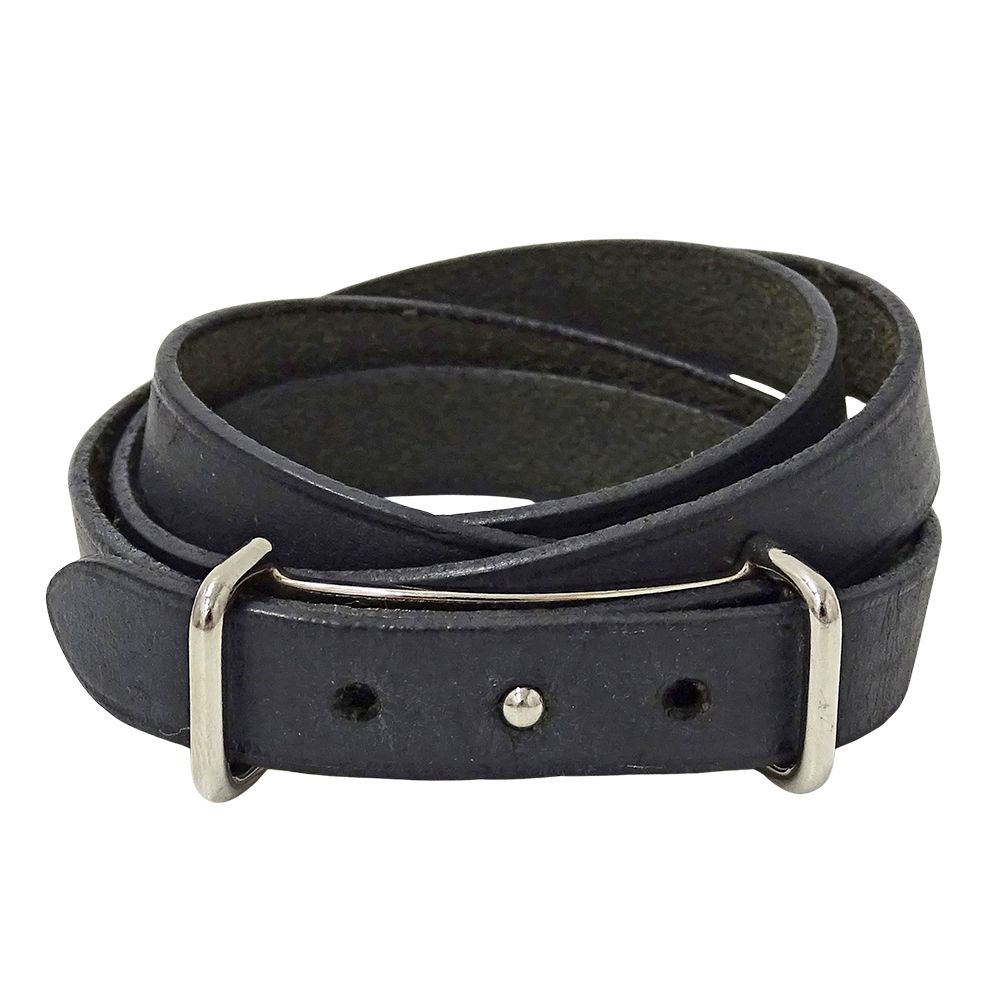 【美品】エルメス チョーカー ブレスレット ブラック×シルバー エルメス HERMES ブレスレット レディース メンズ ブランド アピ