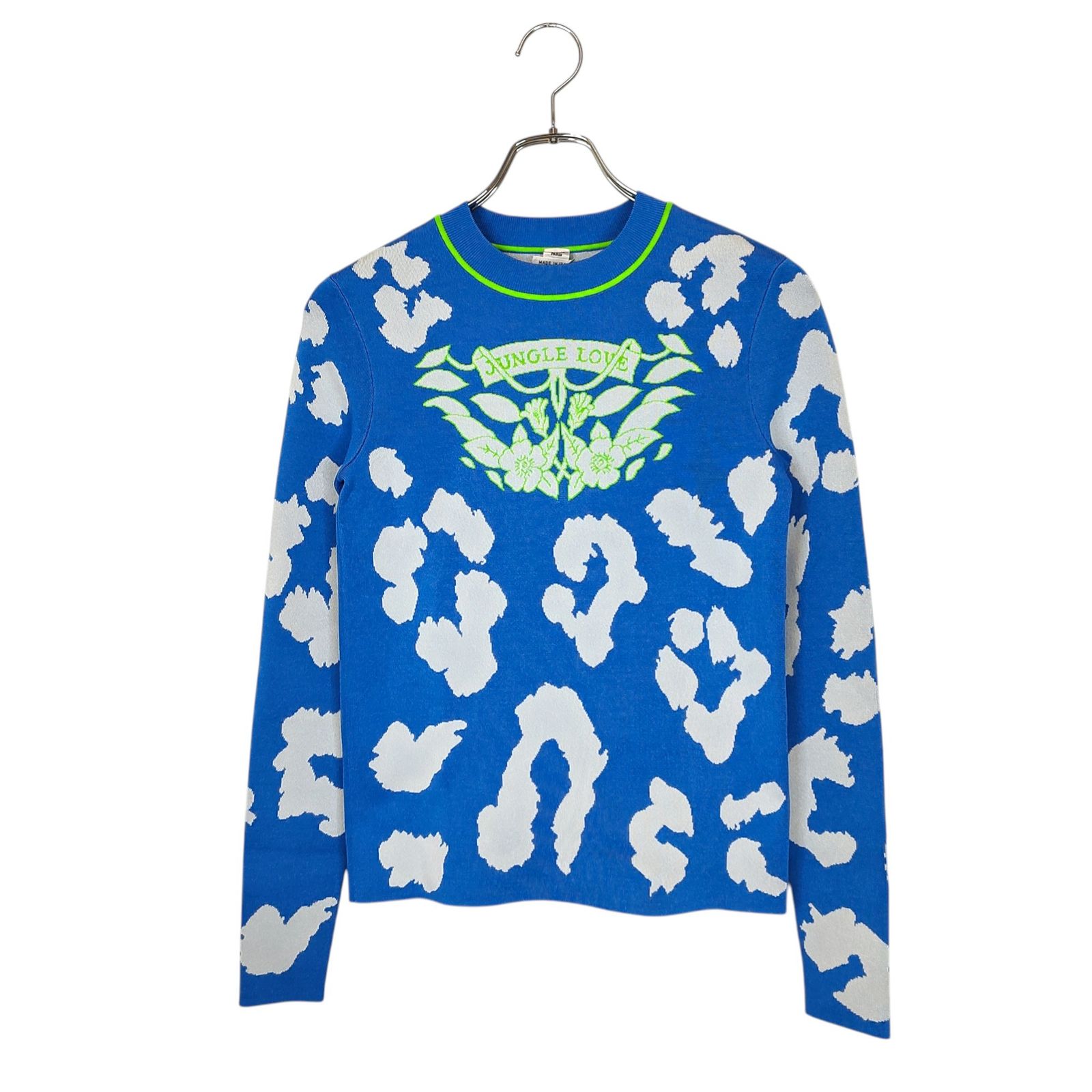 Hermes エルメス 22AW Jungle Love Fluo シルク混 長袖 ニット
