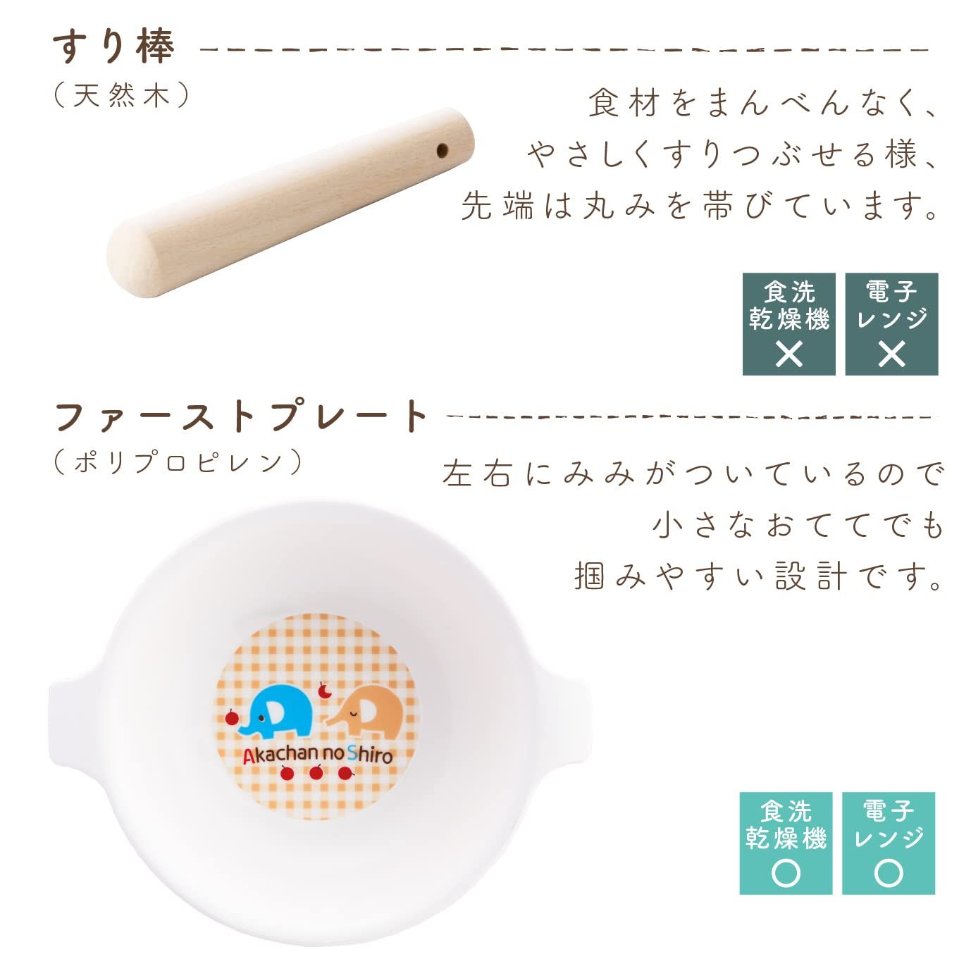 ぞうさん 離乳食食器セット