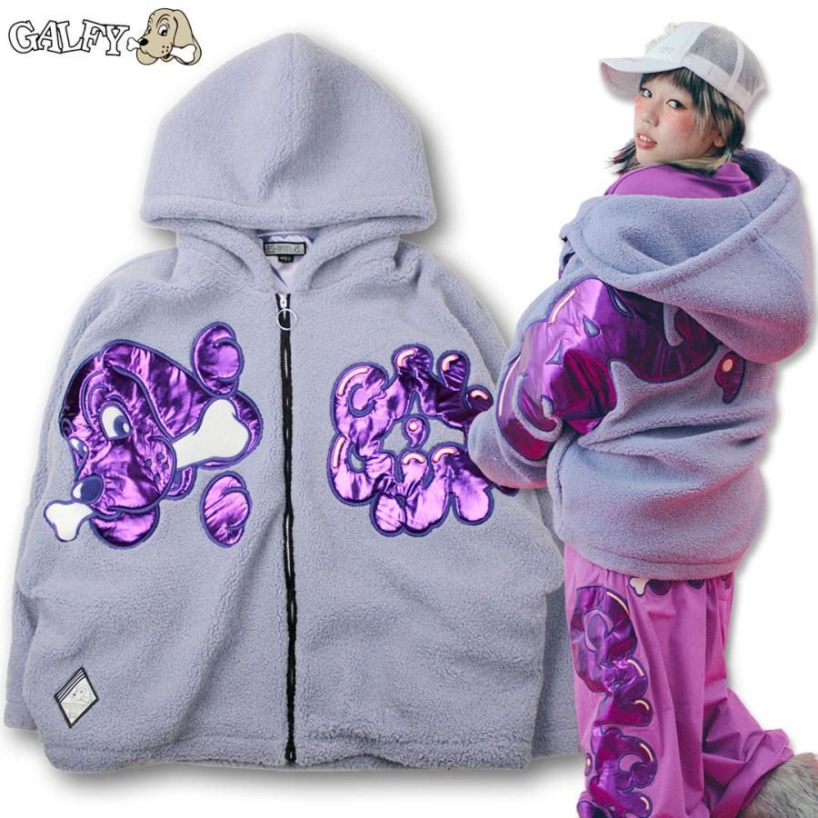 ガルフィー GALFY ピッカピカのダブモコパーカー ブルゾン L