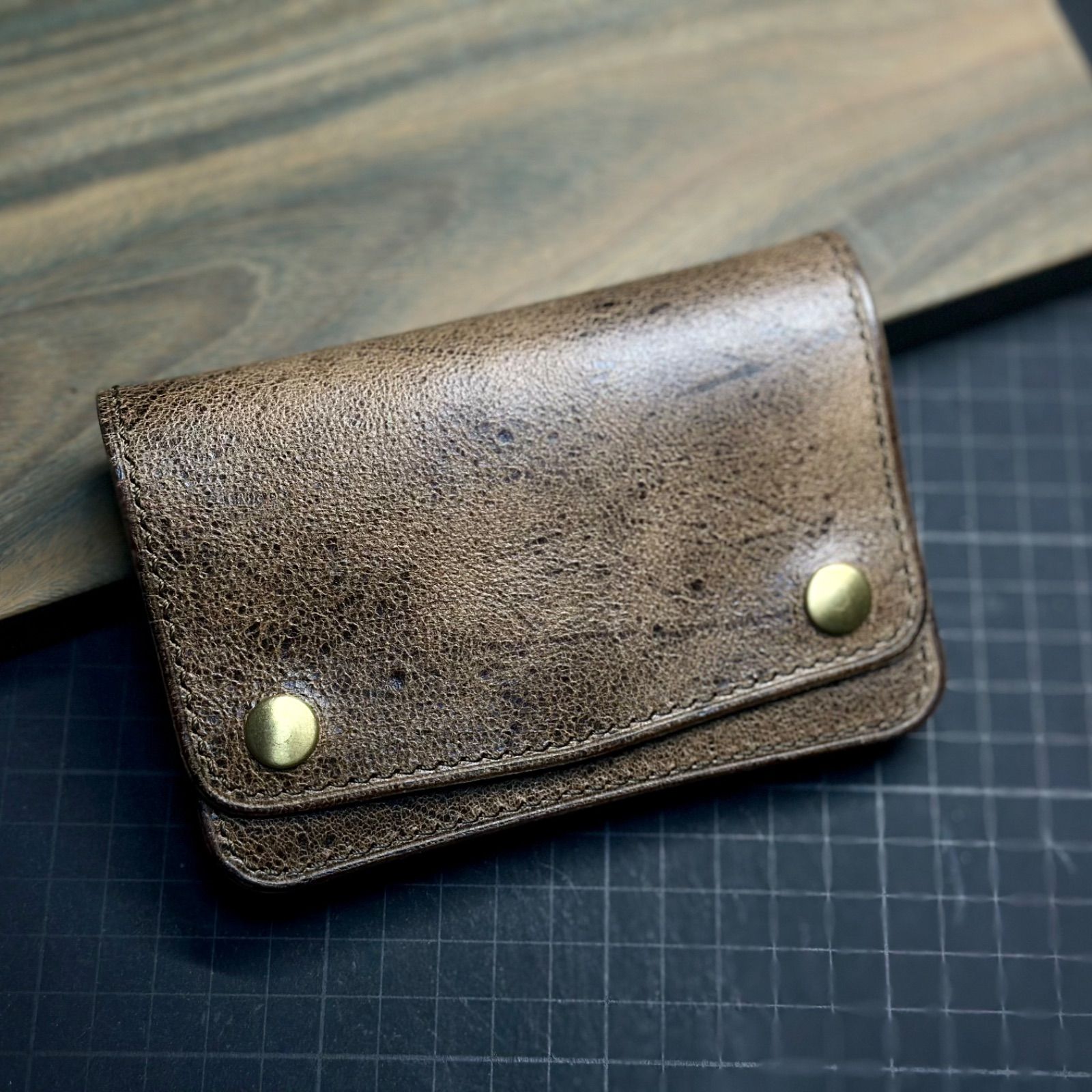 ショートトラッカーウォレット STW-01【KUDU NAKED / GAUCHO】A type(表u0026表仕様)