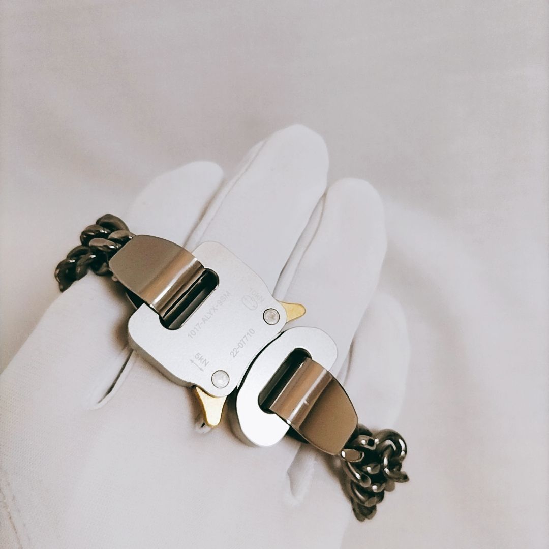 新品未使用】1017 ALYX 9SM ダブル チェーン バックル ブレスレット