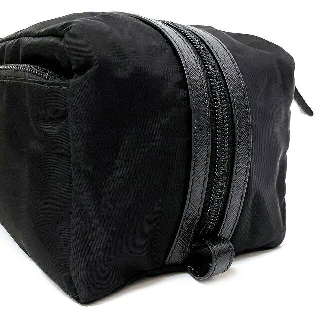 プラダ クラッチバッグ ブラック NERO テスート 2NA029 美品 - メルカリ