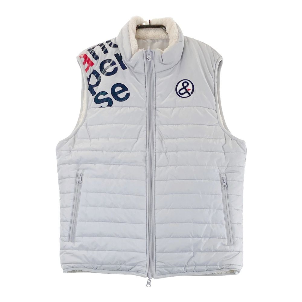 サイズ M AND PER SE アンパスィ リバーシブル ボアベスト グレー系 240101389662 ゴルフウェア メンズ ストスト