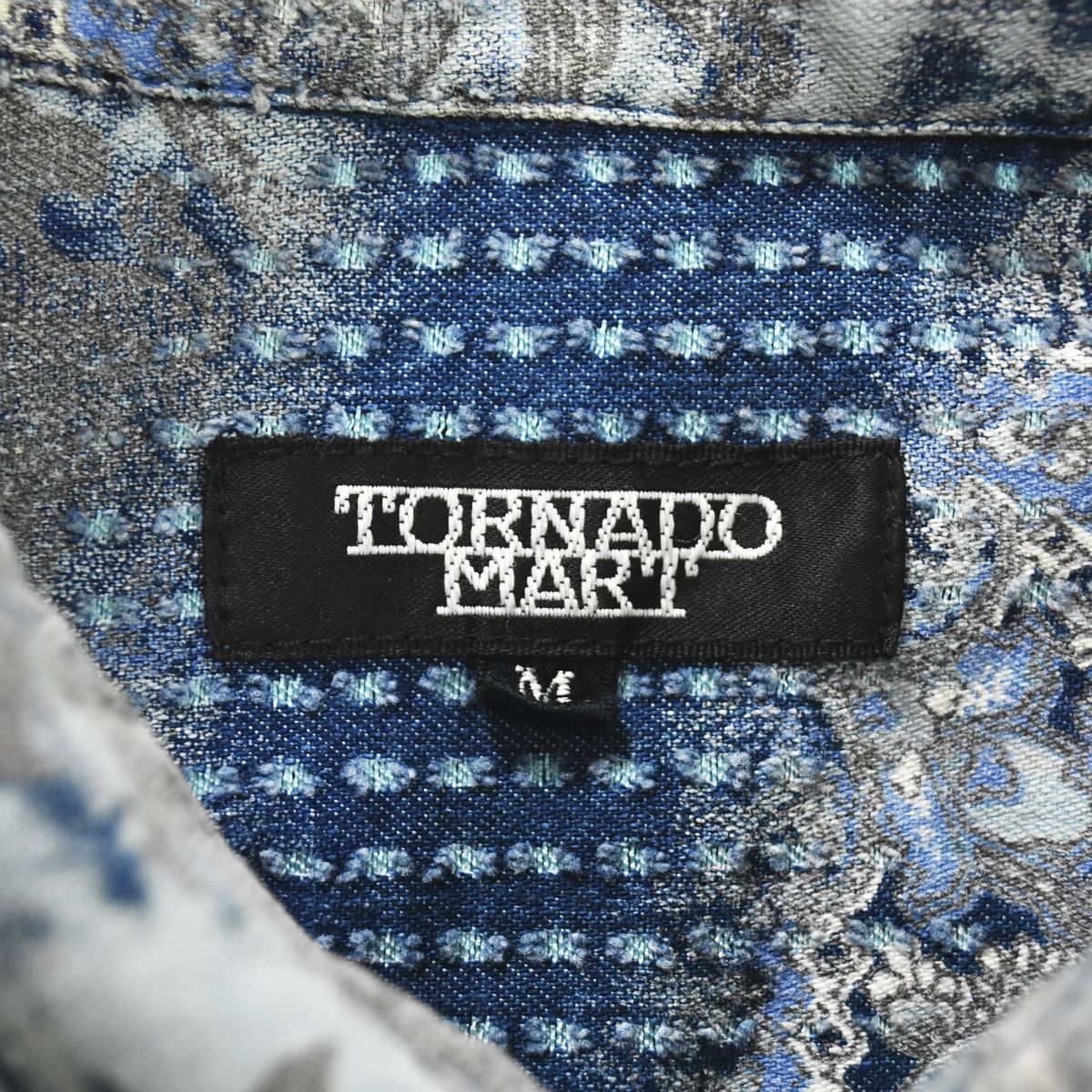 美柄】 トルネードマート TORNADO MART 長袖 デザイン デニム シャツ M 