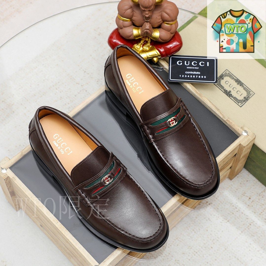 GUCCI グッチ　ビジネスシューズ　革靴　ローファー　正規品 GUCCIグッチ ビジネス 革靴01 - メルカリ