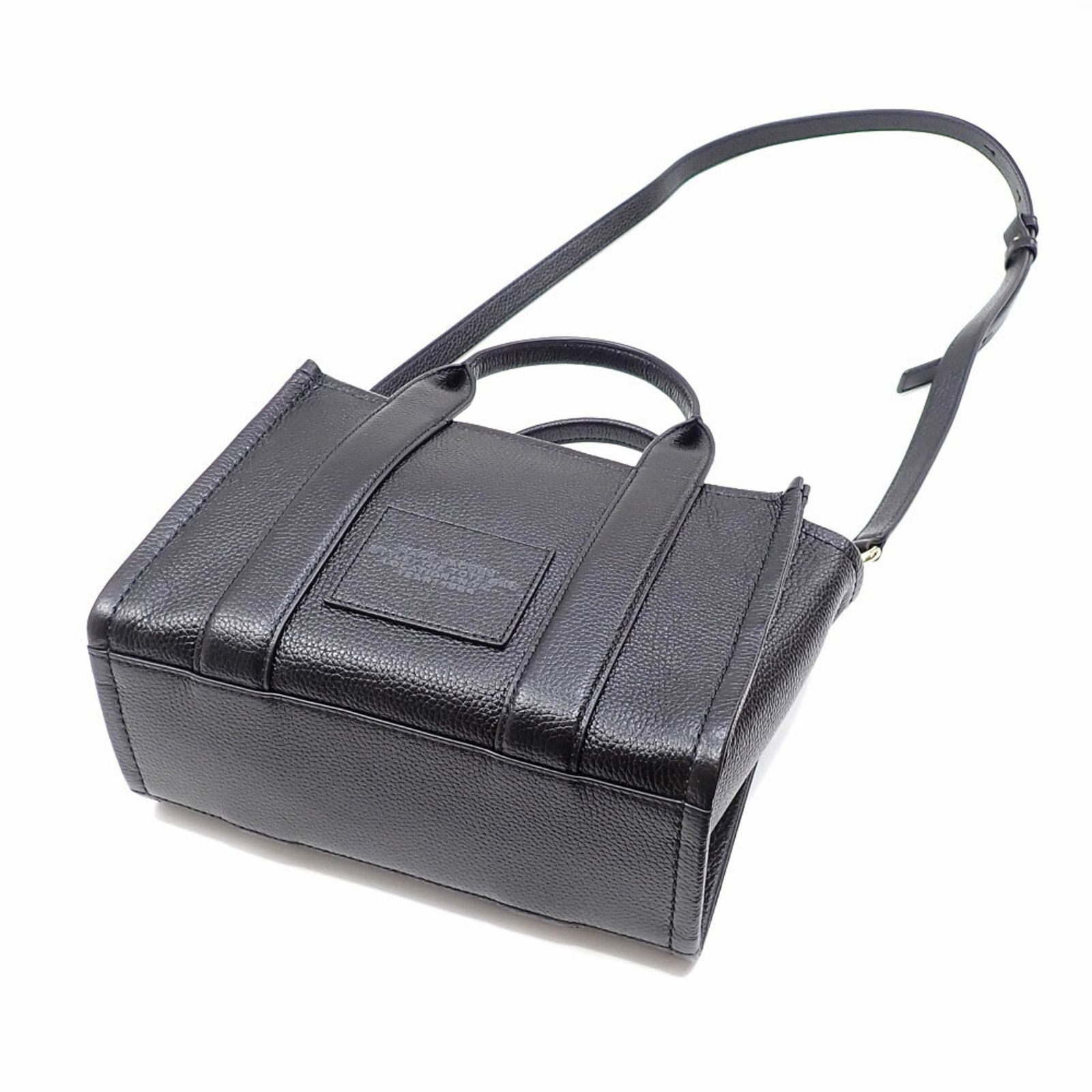 MARC JACOBS ブラックレザーハンドバッグ 新品未使用 MARC JACOBS【ザ レザー サック バッグ ミニ