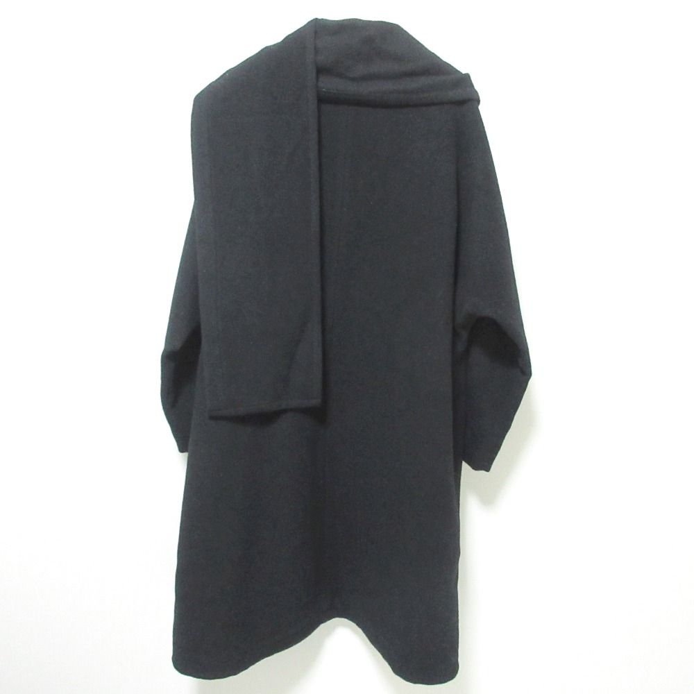 美品 LIMI feu リミフゥ ウール ストール一体型 オーバサイズコート LC