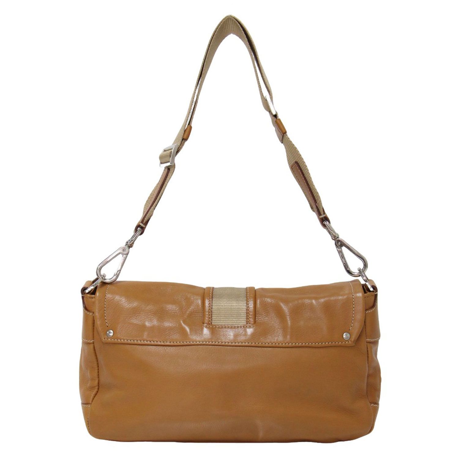 PRADA プラダ フラップ ベルト レザー ワンショルダー バッグ