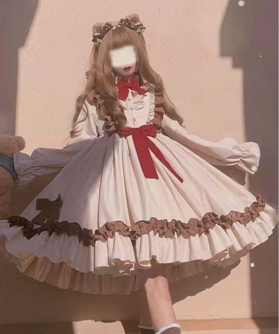 ♥ シンプルロリータワンピース ひざ丈お出かけコーデにリボンが可愛い IMPECCABLEHEALTHCARESERVICES_COM