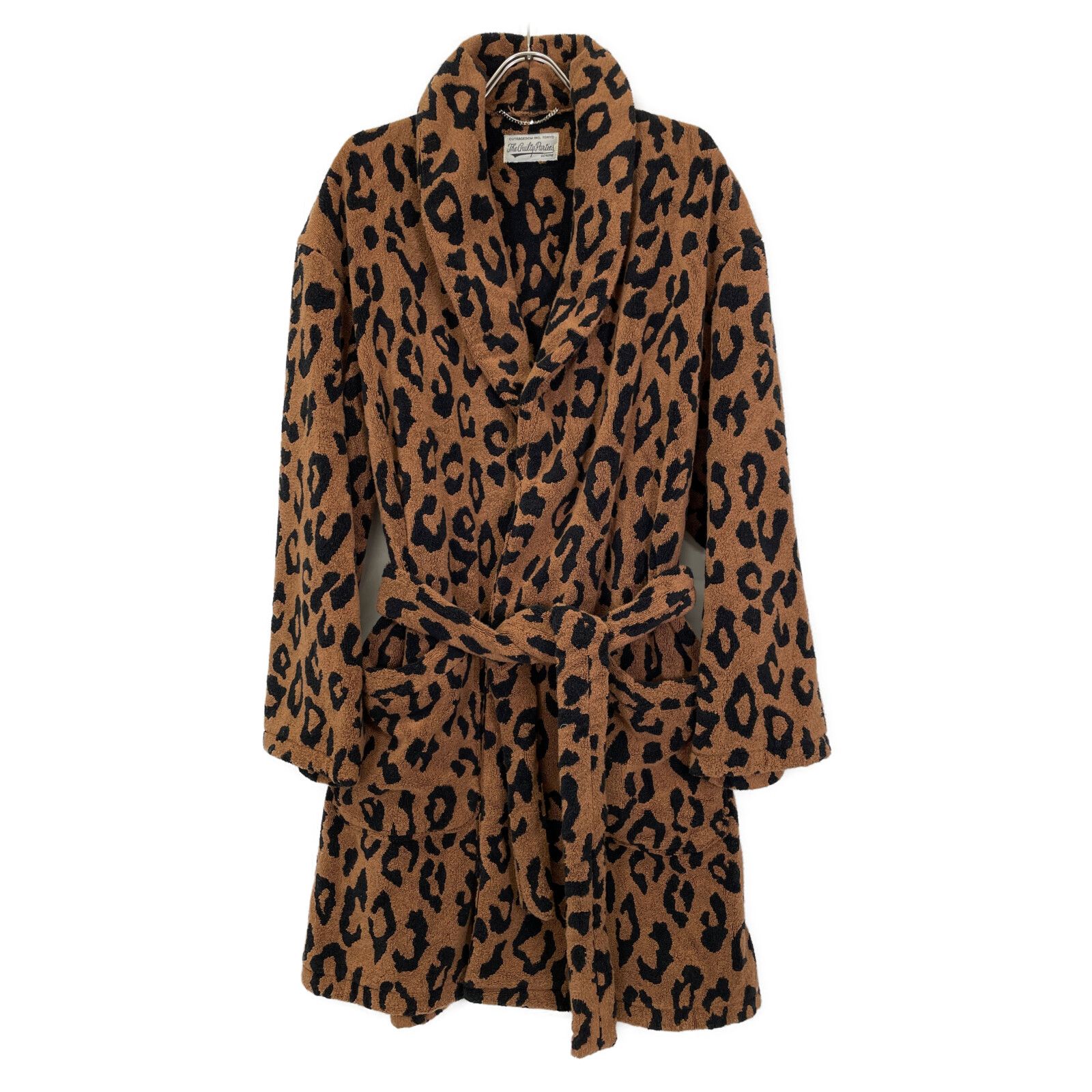 wackomaria レオパードガウンコート WACKO MARIA ワコマリア 22SS ﾌﾞﾗｳﾝ ﾊﾟｲﾙ地 LEOPARD GOWN COAT/ﾚｵﾊﾟｰﾄﾞ