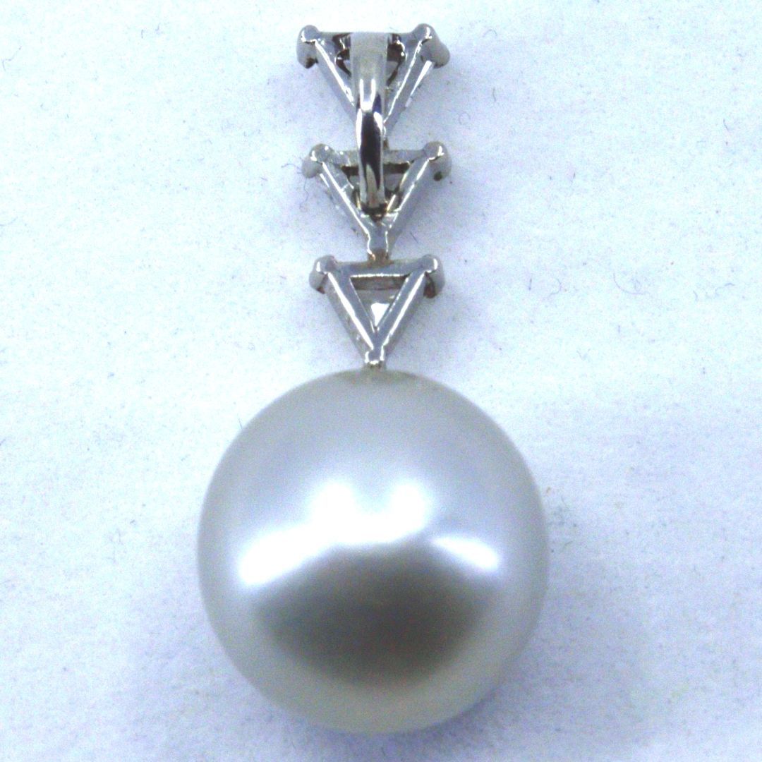 PT900 ファンシーカラーダイヤ付パールペンダントトップ - メルカリ