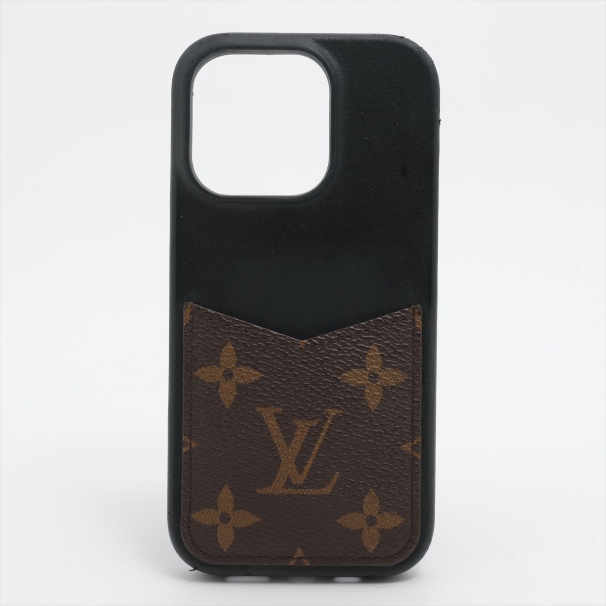 LOUIS VUITTON ルイ ヴィトン モノグラム IPHONE･バンパー 16 PRO iPhoneケース M12551 ノワール × ブラウン フランス製