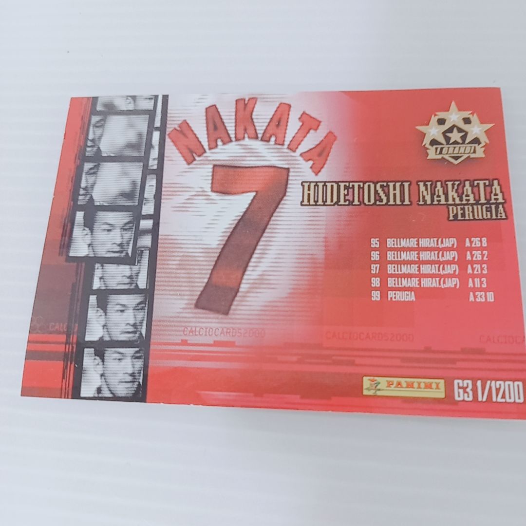 1999-00 PANINI CALCIO I Grandi #G3 Hidetoshi Nakata 中田英寿 1200