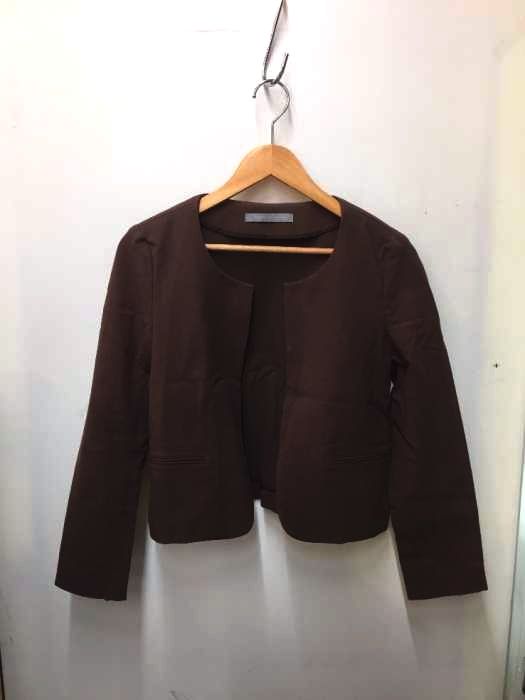 セオリーリュクス theory luxe コットン混 ノーカラージャケット レ