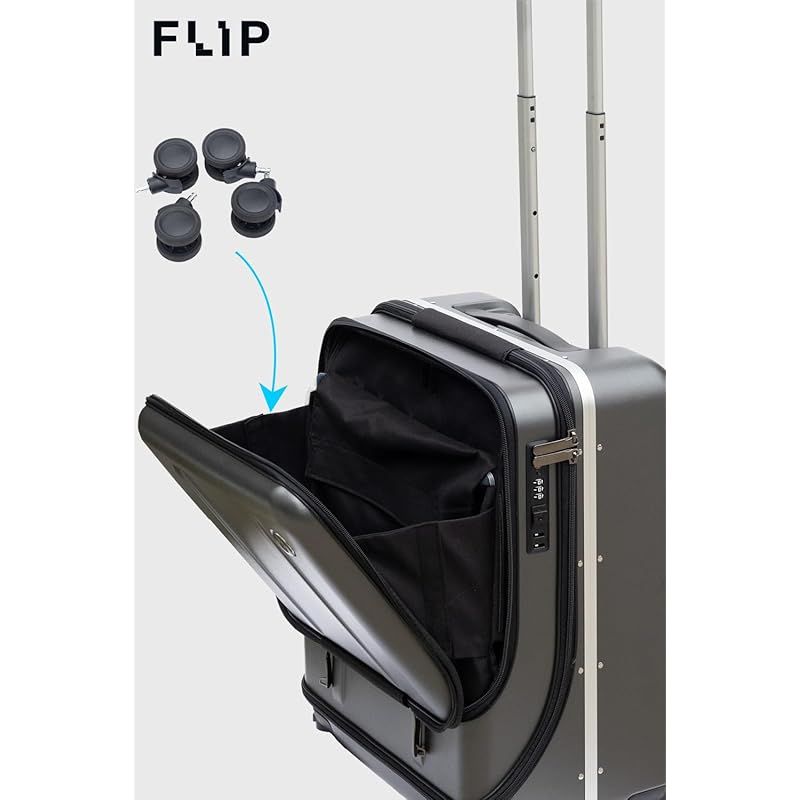 LAB 棚になるスーツケース47L静音キャスター外して機内持ち込みできるFLIPフリップ