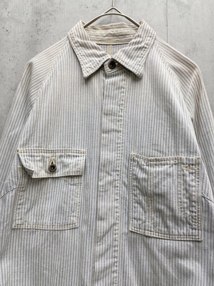キャピタル　kapital リネン　ストライプ　チュニック　ブラウス　シャツ キャピタル kapital リネン ストライプ チュニック ブラウス