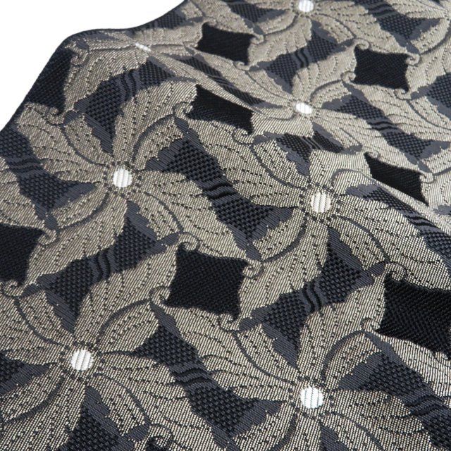 平和屋着物○九寸開き名古屋帯 作家物 間道 正絹 逸品 DAAW4461cm 正絹