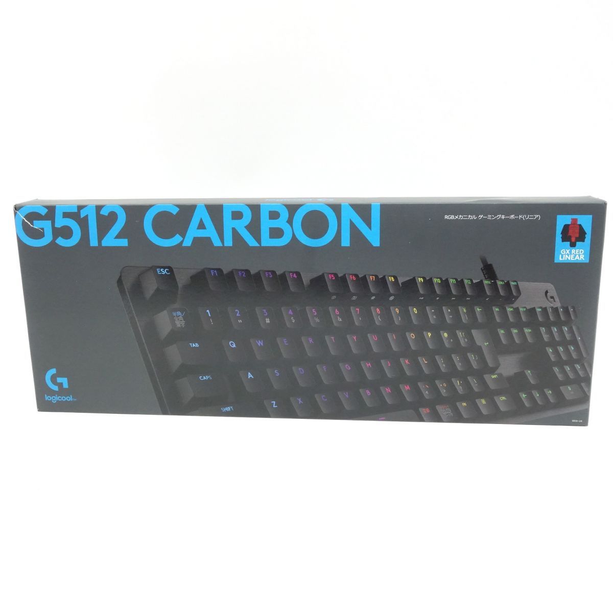 Logicool/ロジクール 有線ゲーミングキーボード G512r-LN リニア JIS配列 RGB USBパススルー 赤軸メカニカルキーボード ※中古