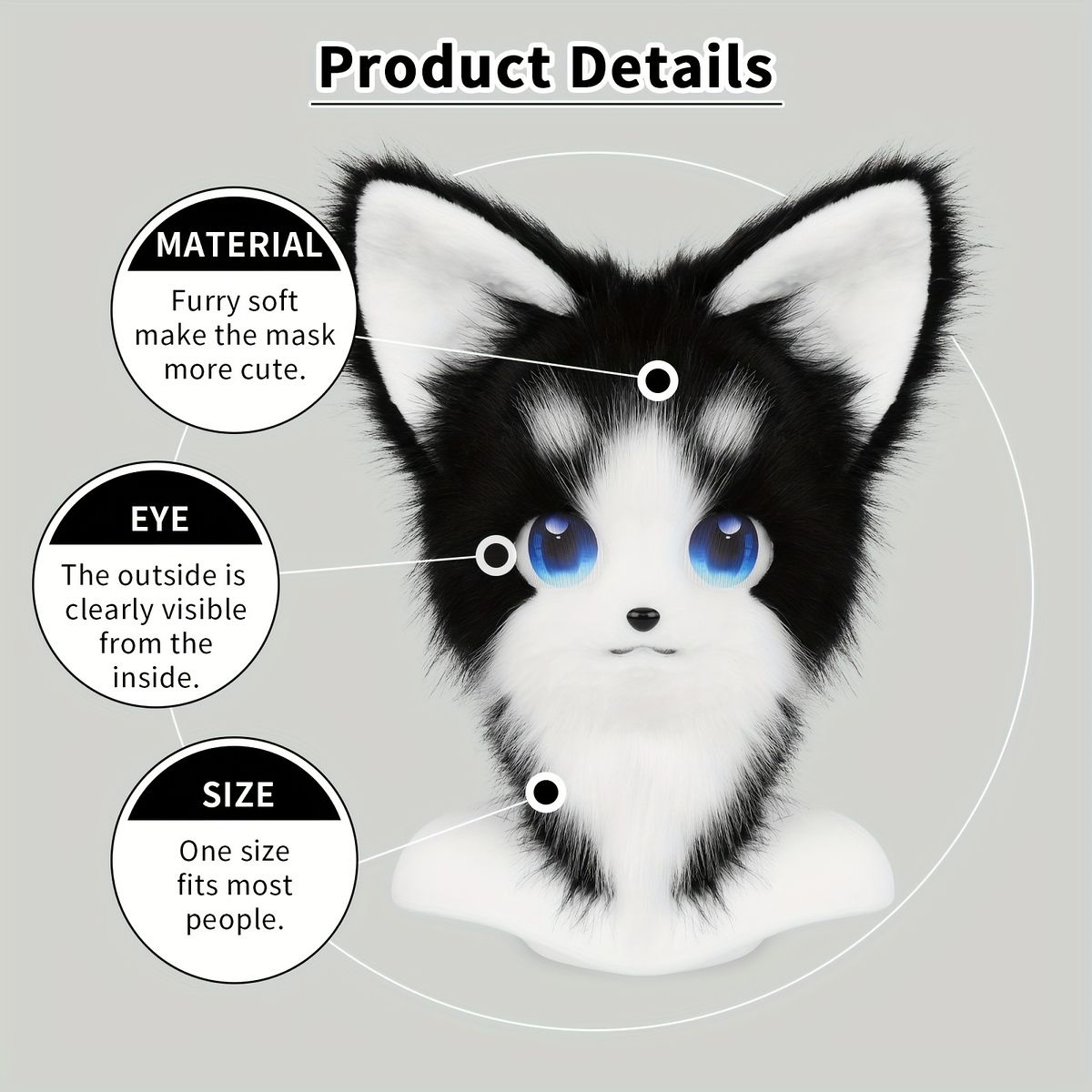 ハロウィン コスプレに ぬいぐるみ風 猫キツネ マスク フルフェイス リアル動物コスチューム ソフトフェイクファー 猫耳＆しっぽ付き パーティー仮装 小物 オレンジホワイト WWW_STEELWINDOWSANDDOORS_COM