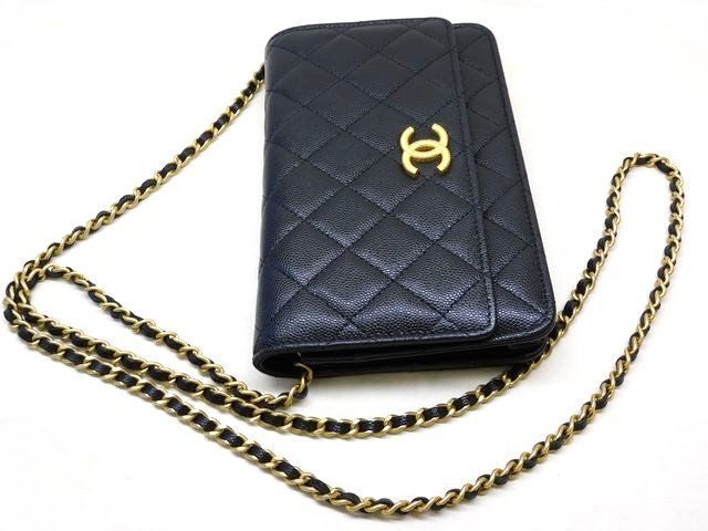 新品同様品 シャネル CHANEL □ AP3516 マトラッセ チェーンウォレット  