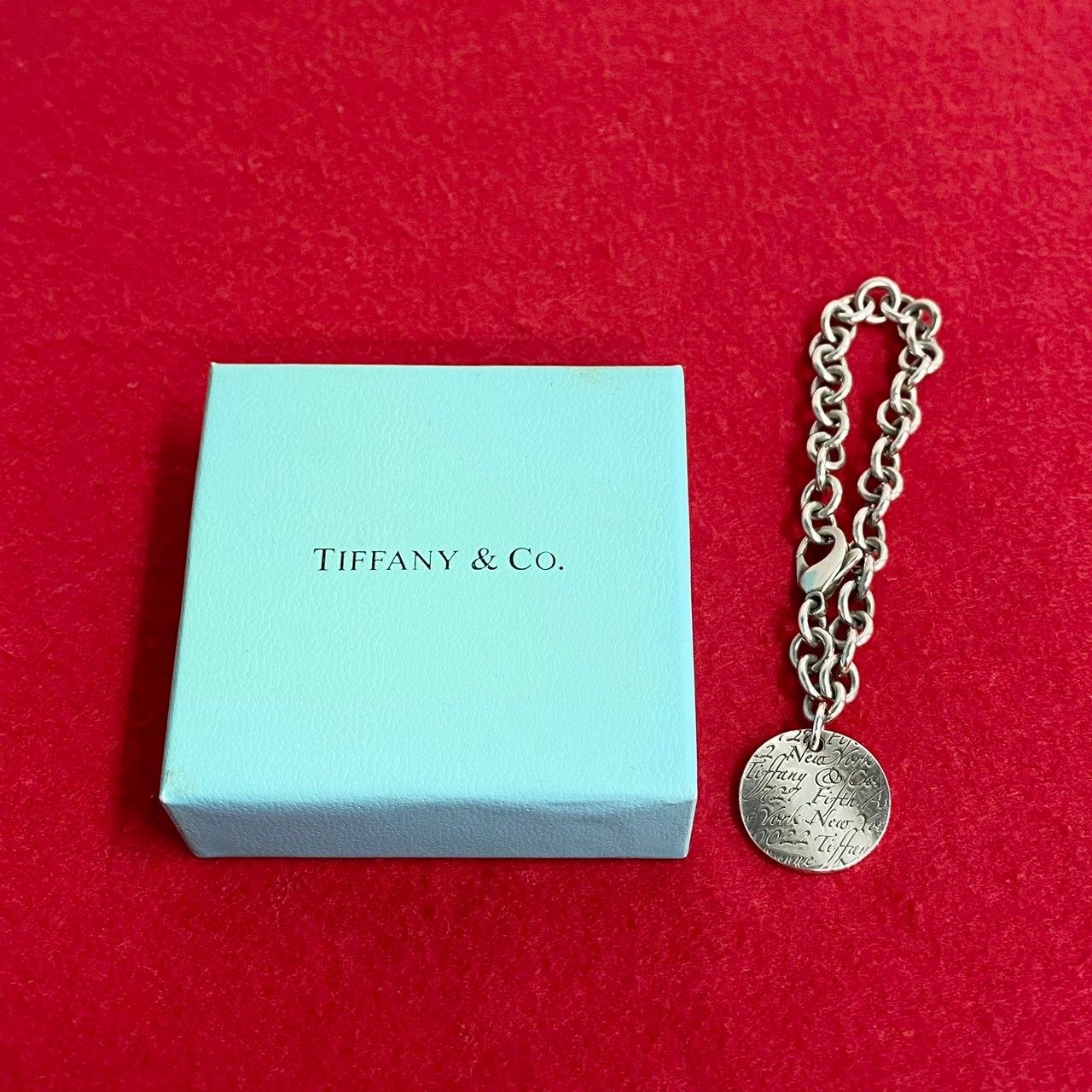 極 美品 希少品 TIFFANY&Co. ティファニー ノーツ タグ シルバー