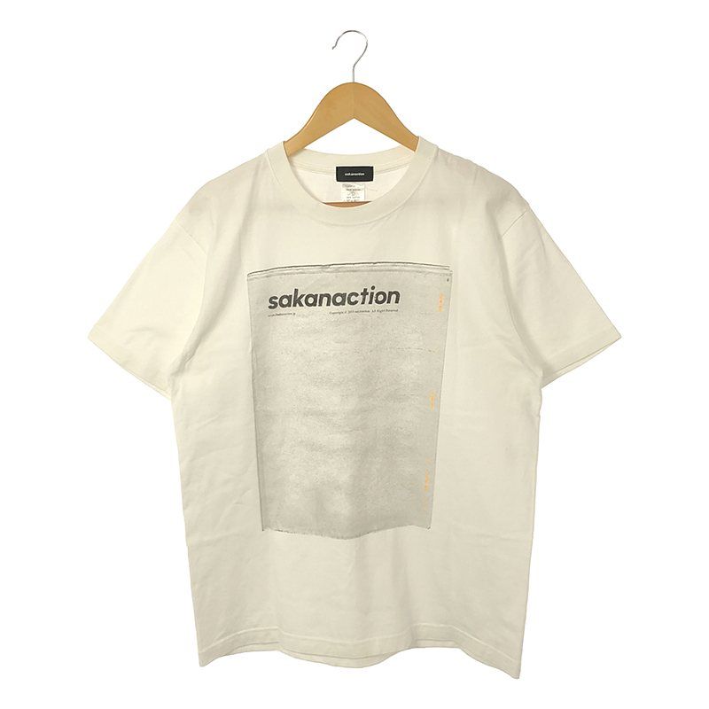 NF / サカナクション | TABLOID TEE / タブロイド プリントTシャツ | L | ホワイト | メンズ