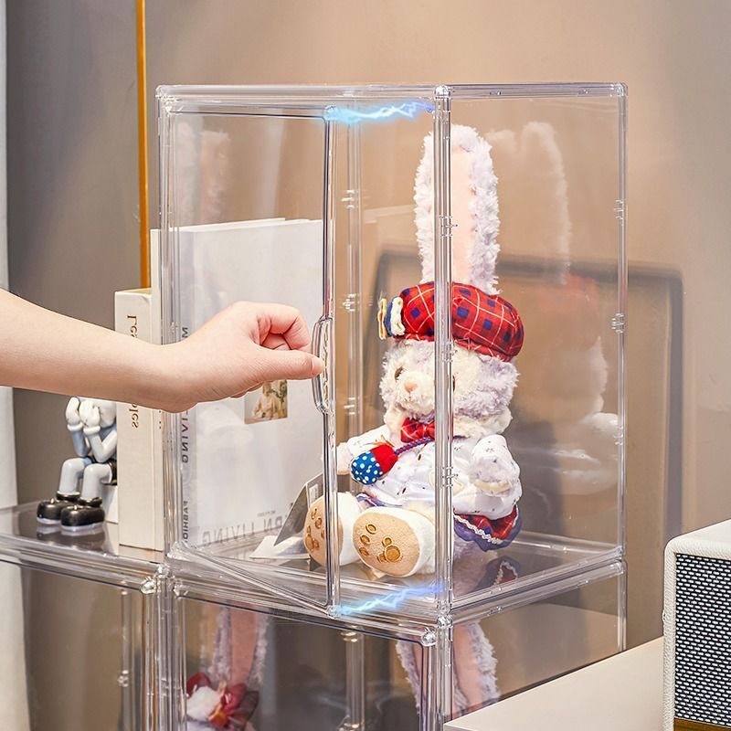 ぬいぐるみ収納ケース シューズボックス クリア 透明 スニーカーボックス スニーカー 収納ボックス 収納ケース 靴ケース 靴 箱 棚 収納 ケ