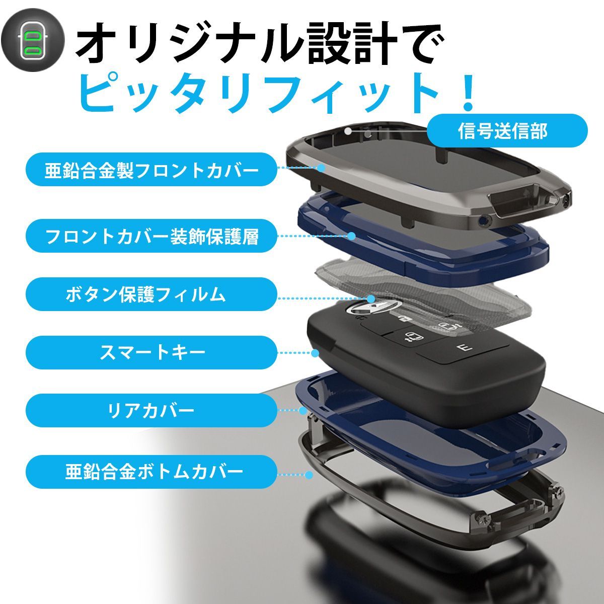 スマート キーケース ルーミー ライズ キーカバー ロッキー トール タント カスタム ムーヴ キャンバス アトレー タフト