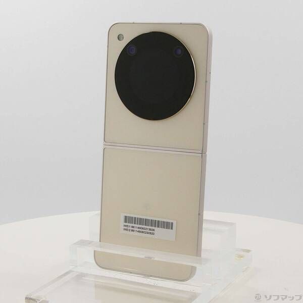 中古品〕 Libero Flip 128GB ゴールド A304ZT Y!mobile SIMフリー【258】