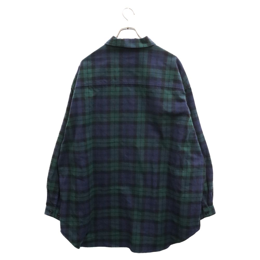 WTAPS (ダブルタップス) 22SS WCPO 02 LS COTTON FLANNEL TEXTILE 221TQDT-SHM02 オーバー  シャツ コットン フランネル テキスタイル チェック グリーン - メルカリ