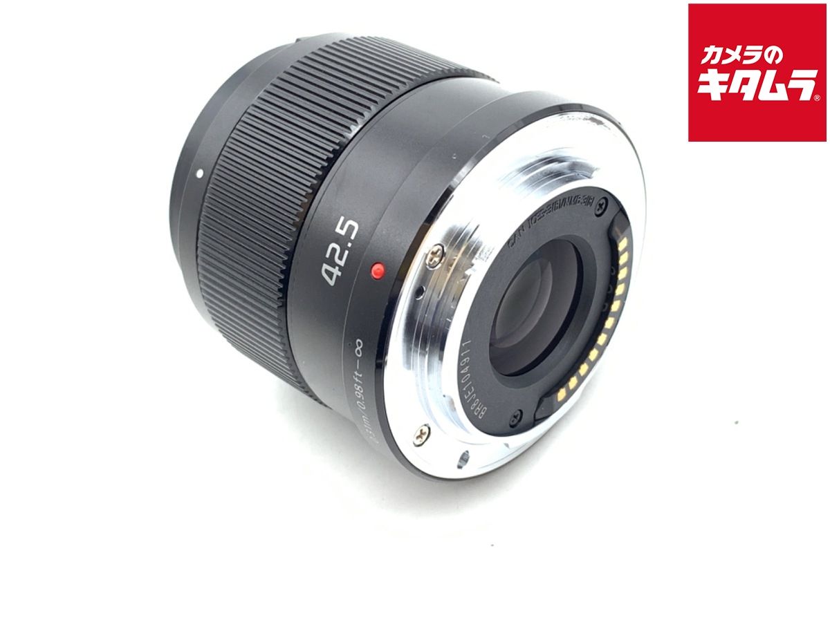 並品 パナソニック LUMIX G 42.5mm F1.7 ASPH. POWER O.I.S. H-HS043-K ブラック