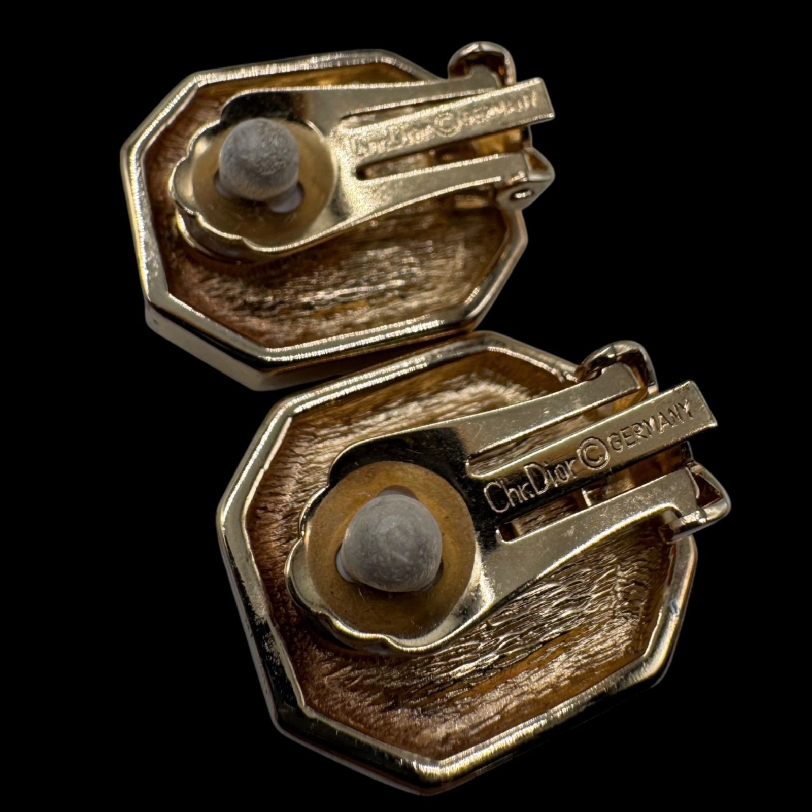 Christian Dior ピアス ラインストーン ゴールド ヴィンテージ 楽天