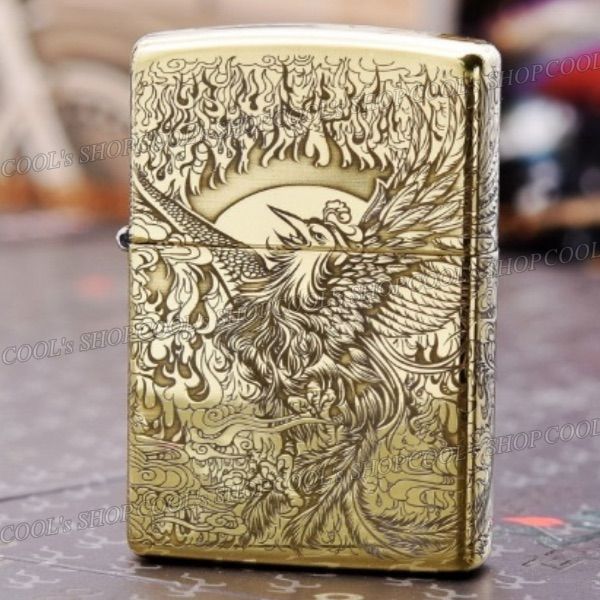 鳳凰 五面総彫り デザイン オイルライター ZORRO フェニックス zippo - メルカリ