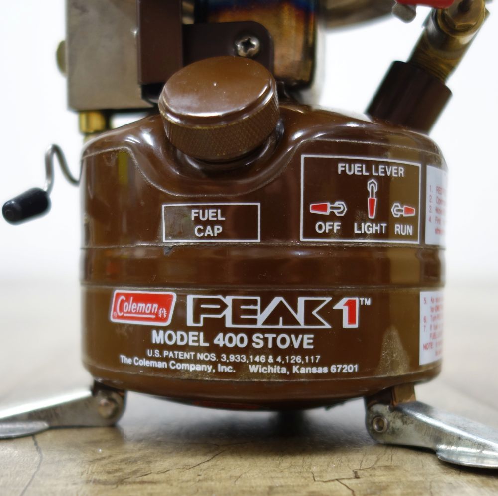 整備済み コールマン Coleman PEAK1 MODEL400 STOVE ピーク1 ガソリン