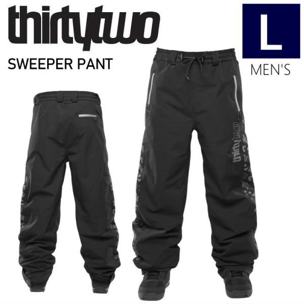 24-25 THIRTYTWO SWEEPER PNT BLACK Lサイズ メンズ スノーボード スノボウェア パンツ PANT 型落ち 日本正規品 ◎