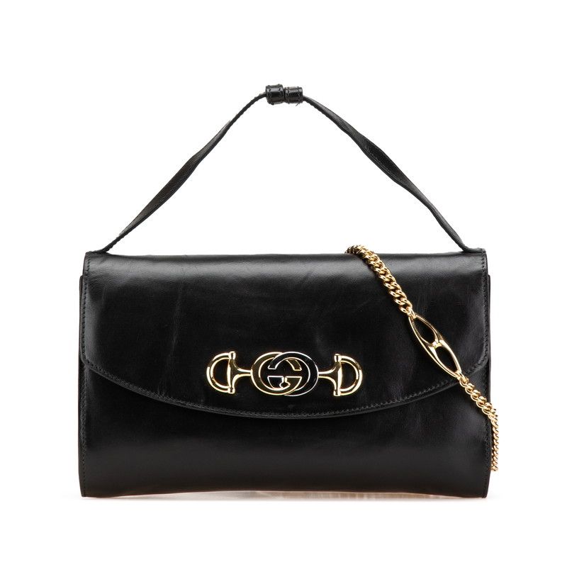 グッチ ズゥミ ハンドバッグ ショルダーバッグ 2WAY 572375 ブラック レザー レディース GUCCI 1-0211152