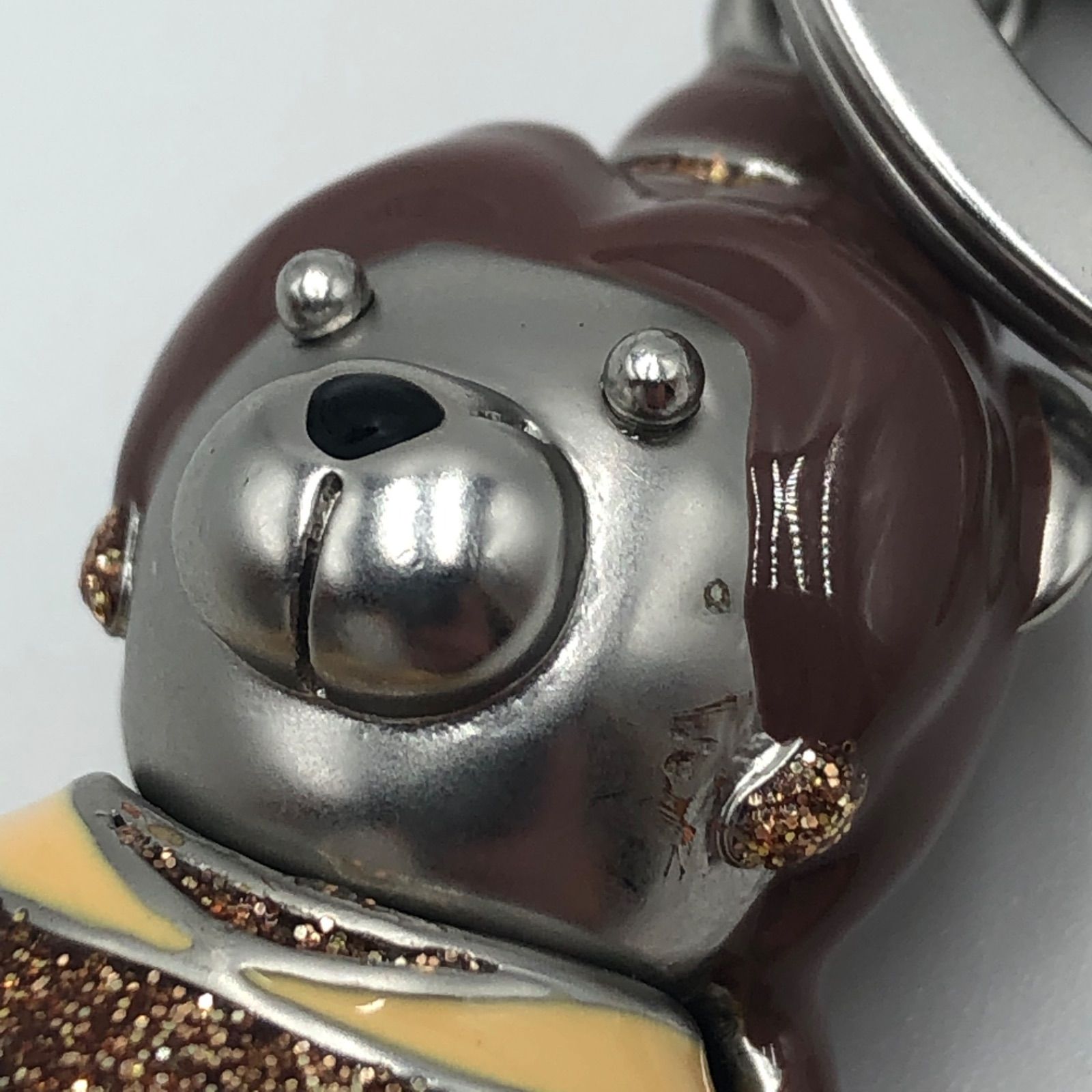 COACH コーチ 3D ベアー バッグチャーム キーリング メタルテディベアー　大人気！キーホルダー　保存袋付き クマ くま コーチ キーホルダー COACH アウトレット 3D メタル テディ ベアー