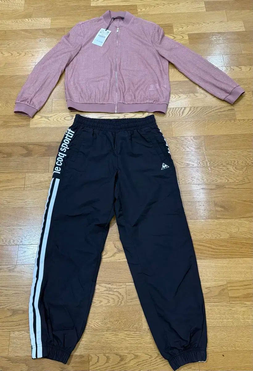 新規 ル コック スポーティブ トレーニング ズボン ＋ ZARA ピンク ブルゾン