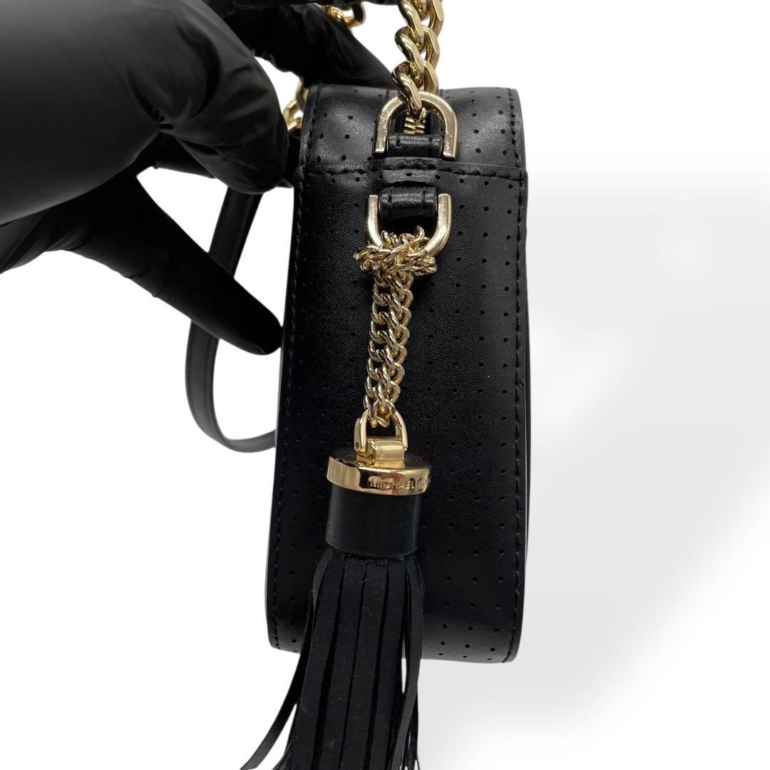 美品 MICHAEL KORS ショルダーバッグ カメラバッグ レザー 黒
