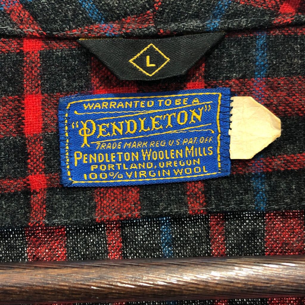 40年代 USA製 PENDLETON ペンドルトン ウール チェック ガウン 