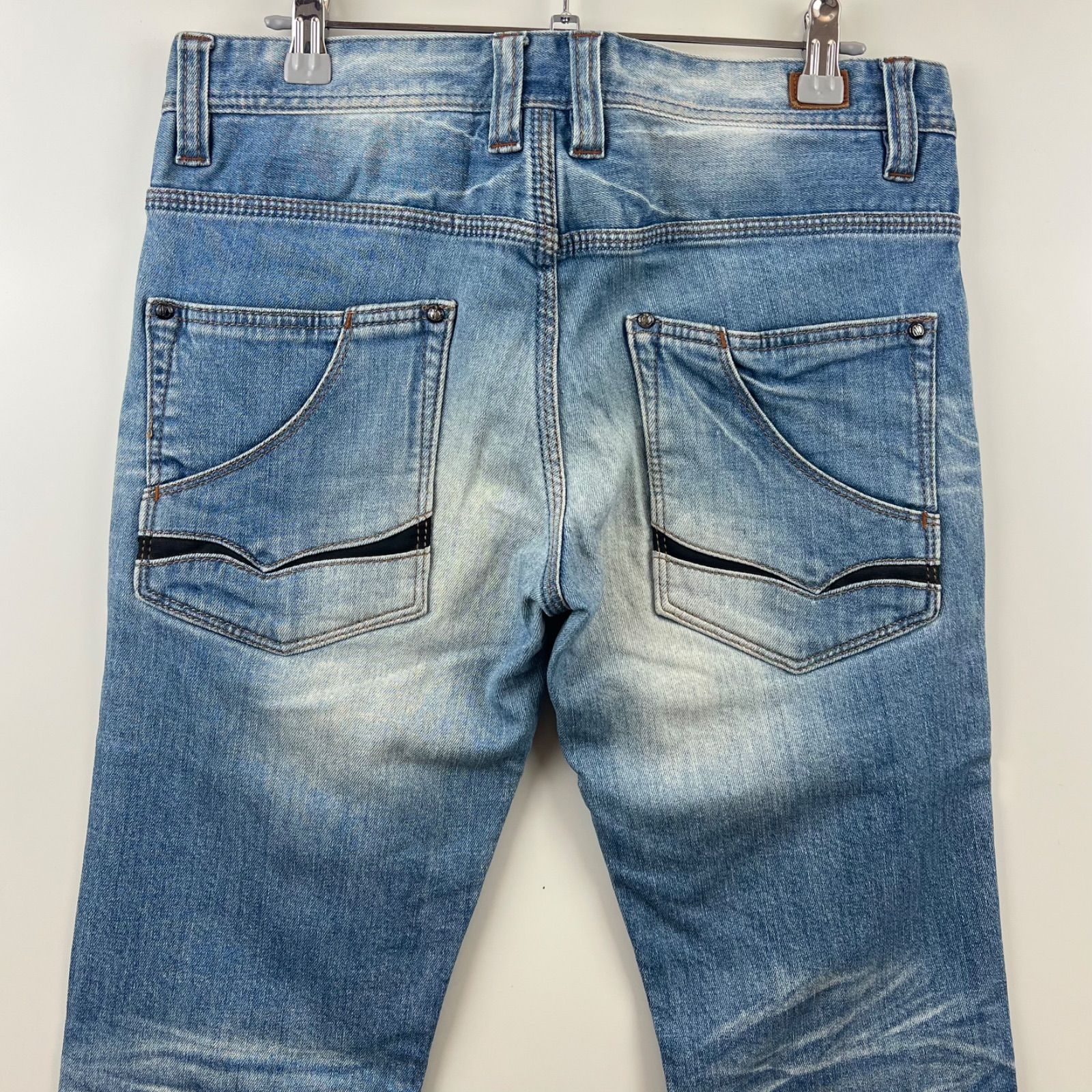 NICOLE CLUB FOR MEN y2k grunge boots cut denim pants 44