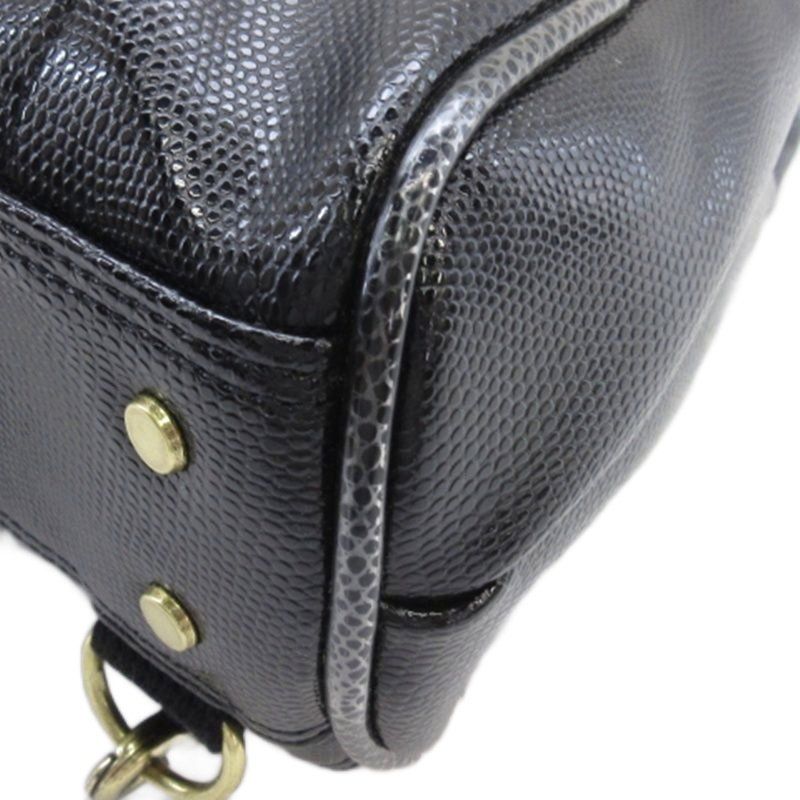 YOUTA リザード型押し ダレス ビジネス リュックサック がま口