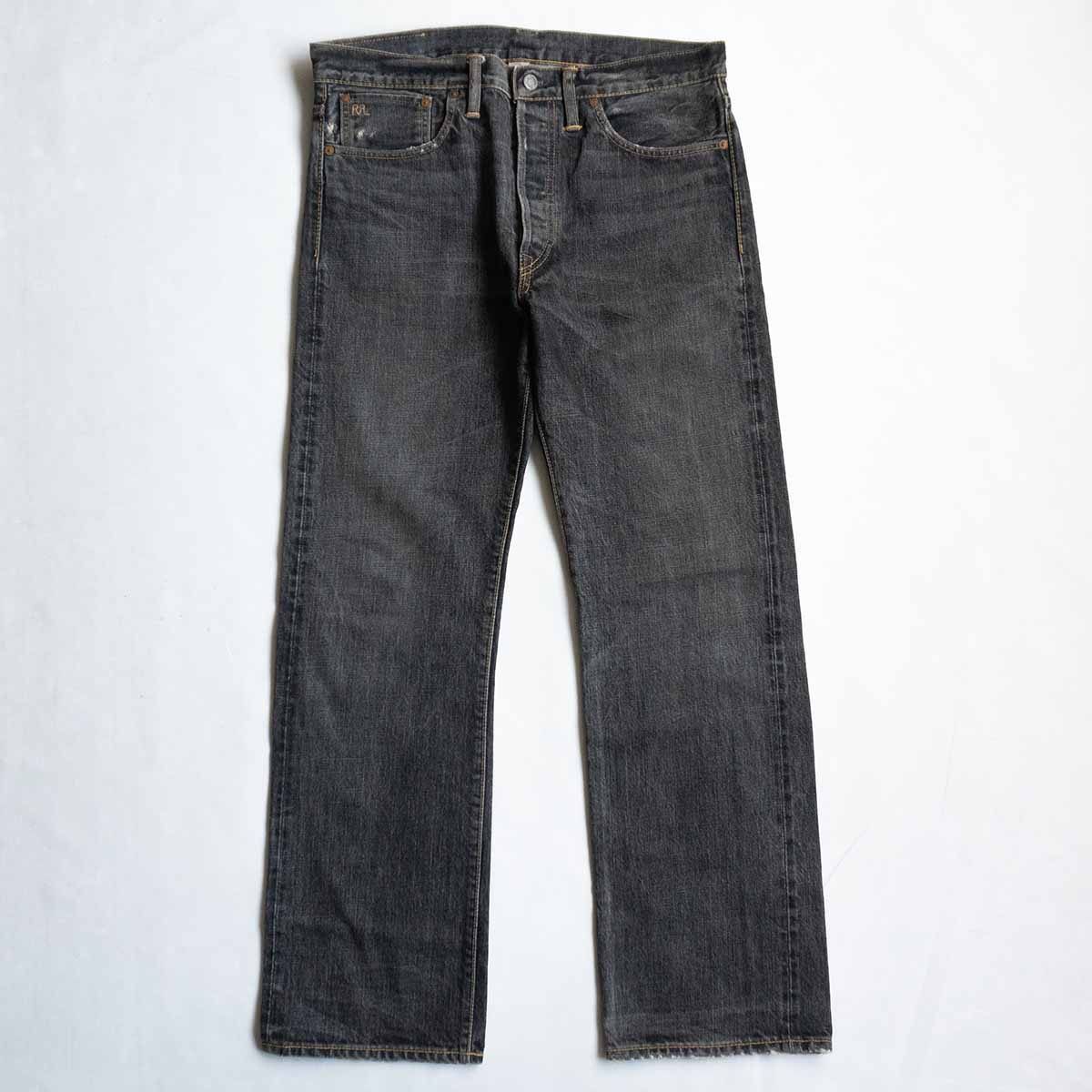 美品】 RRL 【STRAIGHT-LEG JEANS】【アメリカ製】32×30 美品】 RRL 【STRAIGHT-LEG JEANS】【アメリカ製】32×30