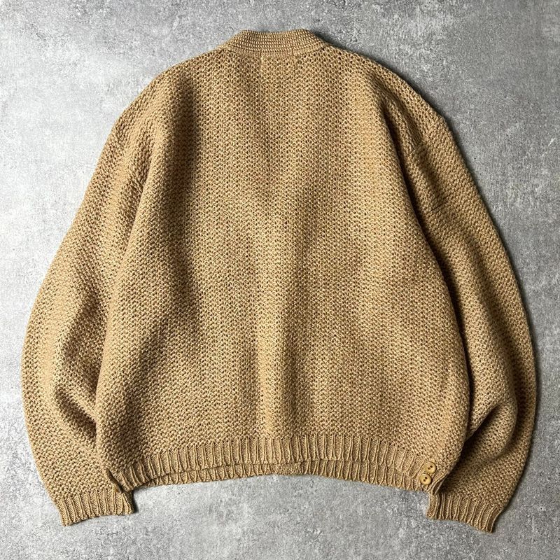60s FINE SPORTSWEAR 無地 25% モヘア ウール ニット カーディガン M 