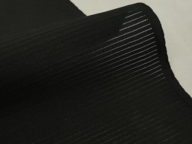 平和屋着物▽夏物 黒紋付 黒反物 着尺 絽 五泉 繁有京黒