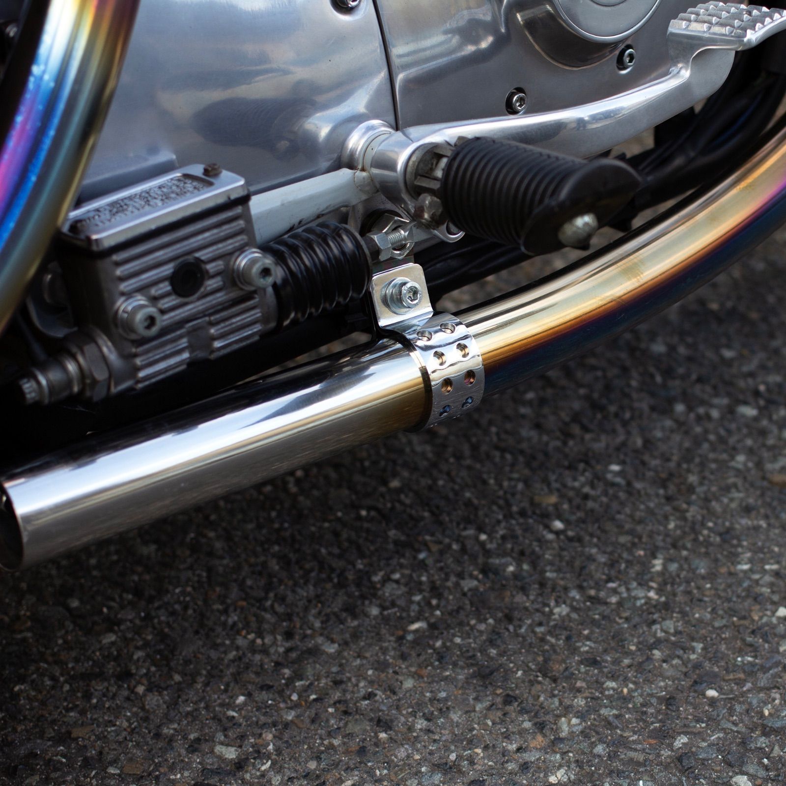 スポーツスター XL'04-'06 オールドスタイル手曲げマフラー ステンレス