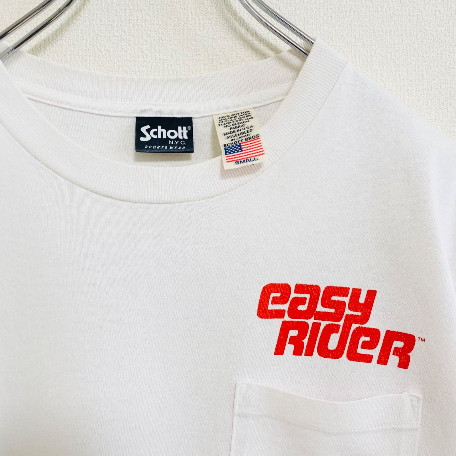 映画TシャツSchott ショットTSHIRT EASY RIDER イージーライダー M