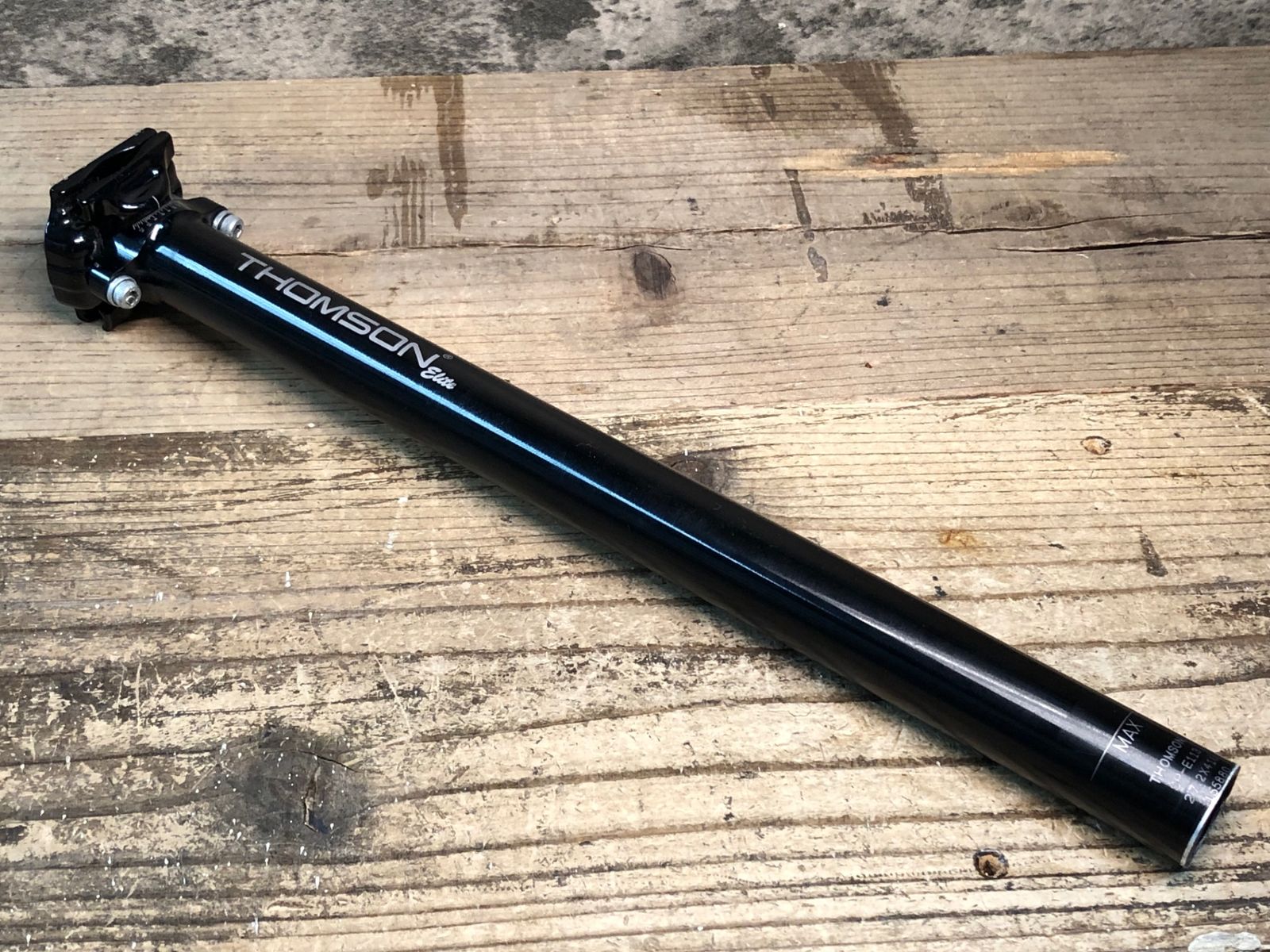 IY497 トムソン THOMSON エリート Elite アルミ シートポスト 黒